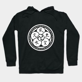 The Book of Five Rings (Crest) Miyamoto Musashi T-Shirt [ White Edition ] Hoodie